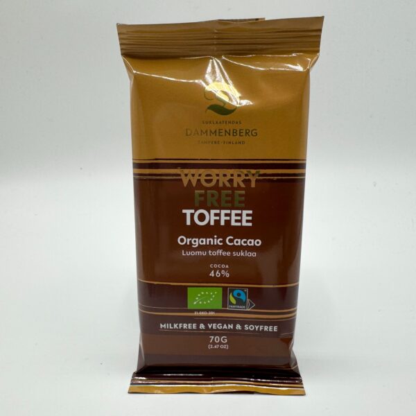 Dammenberg Toffeesuklaalevy (70g) maidoton